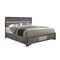 Global Furniture Usa Traditional Glam Melamine Seville Grey Full Bed 3045 - alternate 2